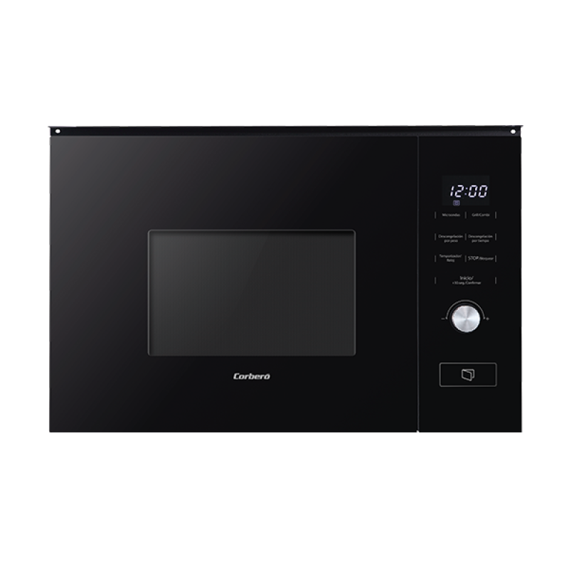 Microondas integración Corberó 20L cristal negro