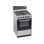 Cocina de gas Gralux con horno inox