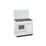 Cocina gas Gralux 5 fuegos con horno y portabombona