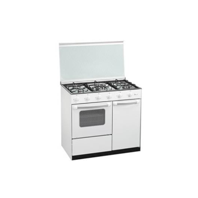 Cocina gas Gralux 5 fuegos con horno y portabombona