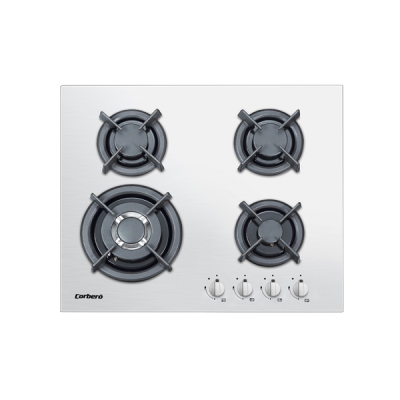 Placa de gas Corberó inox 4 fuegos